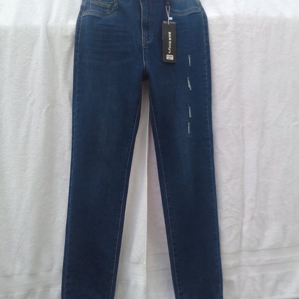 Bundle sunglasses&M&M Kitty's well-done straight-leg distressed jean NWT